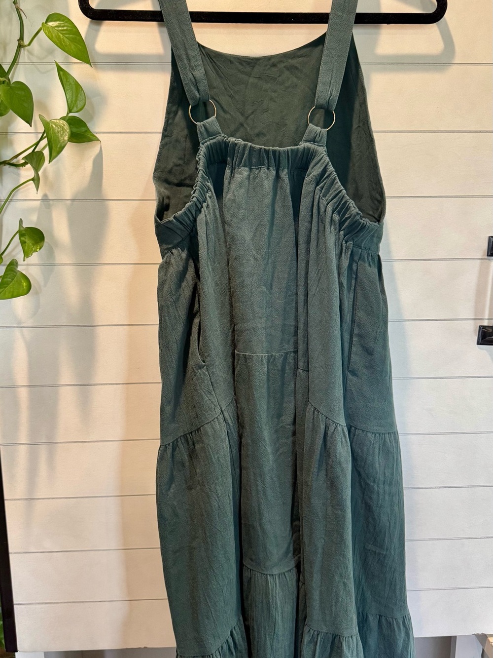 Polagram Green Tiered Midi Dress - Picture 4 of 4